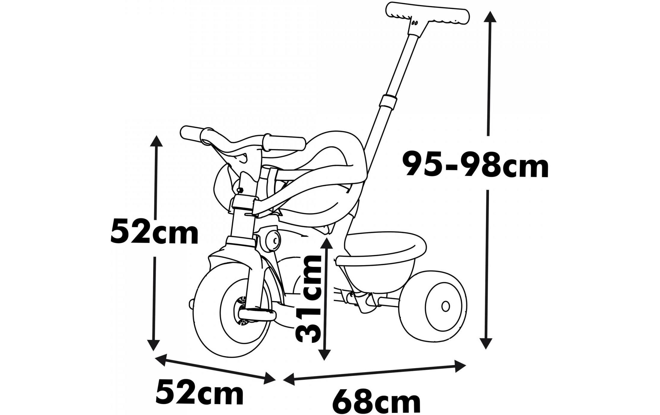 Smoby Dreirad Be Move Komfort Beige