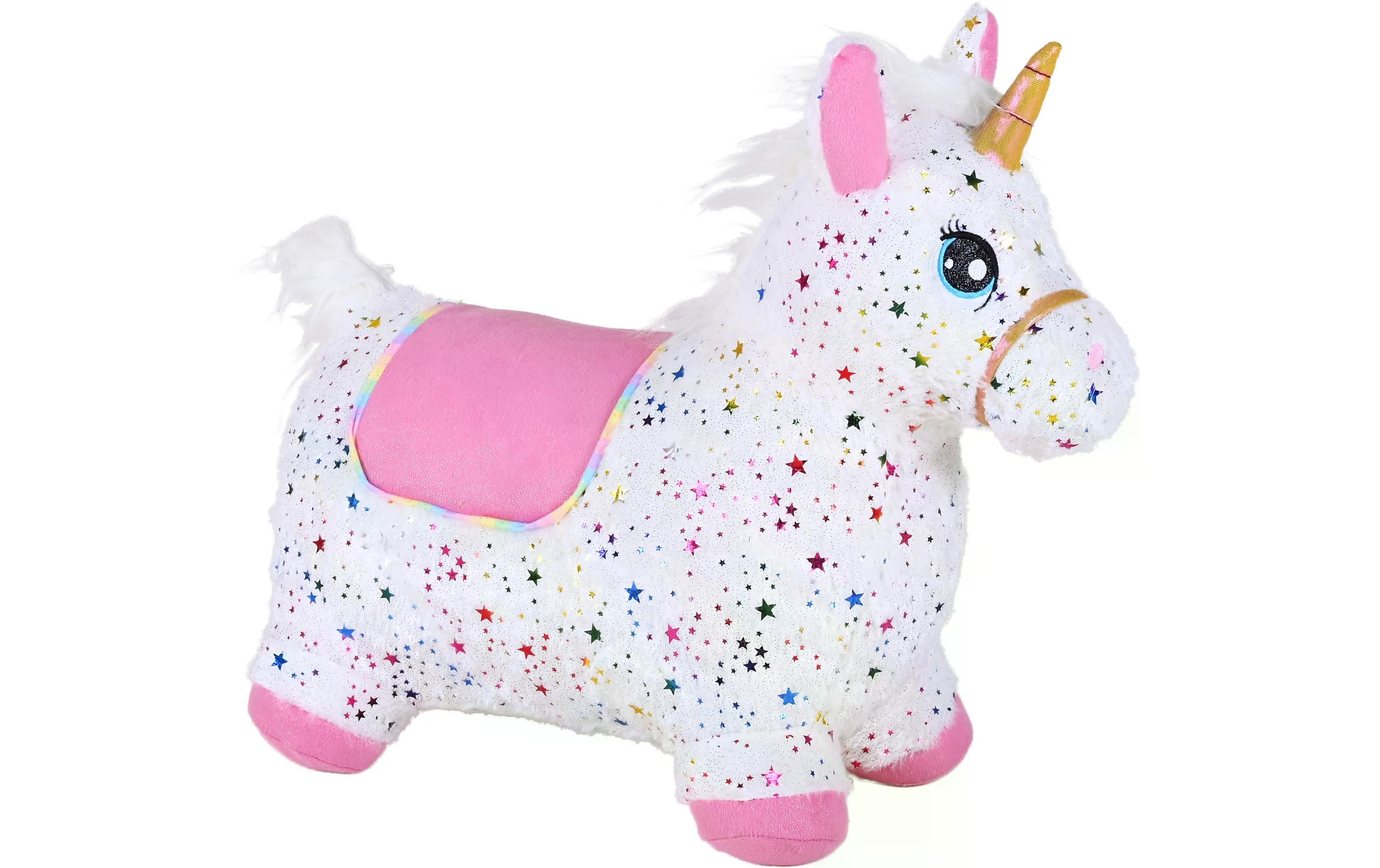 Knorrtoys Hüpftier Einhorn bunt inklusive Luftpumpe