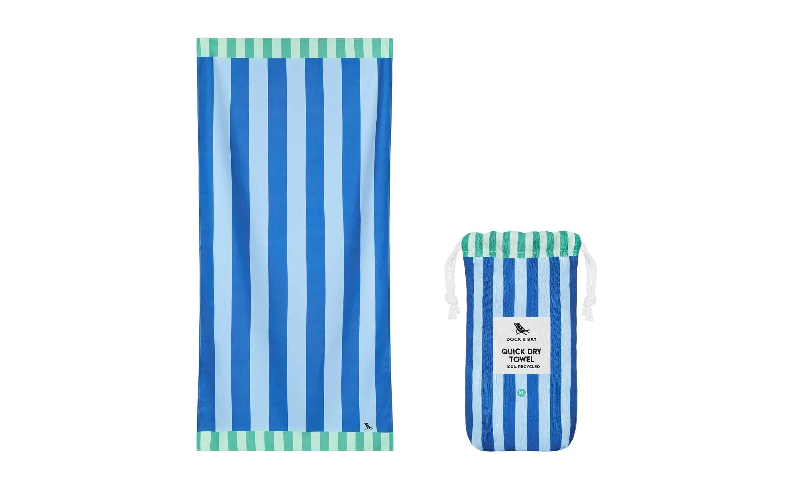 Dock & Bay Badetuch XL, Blau