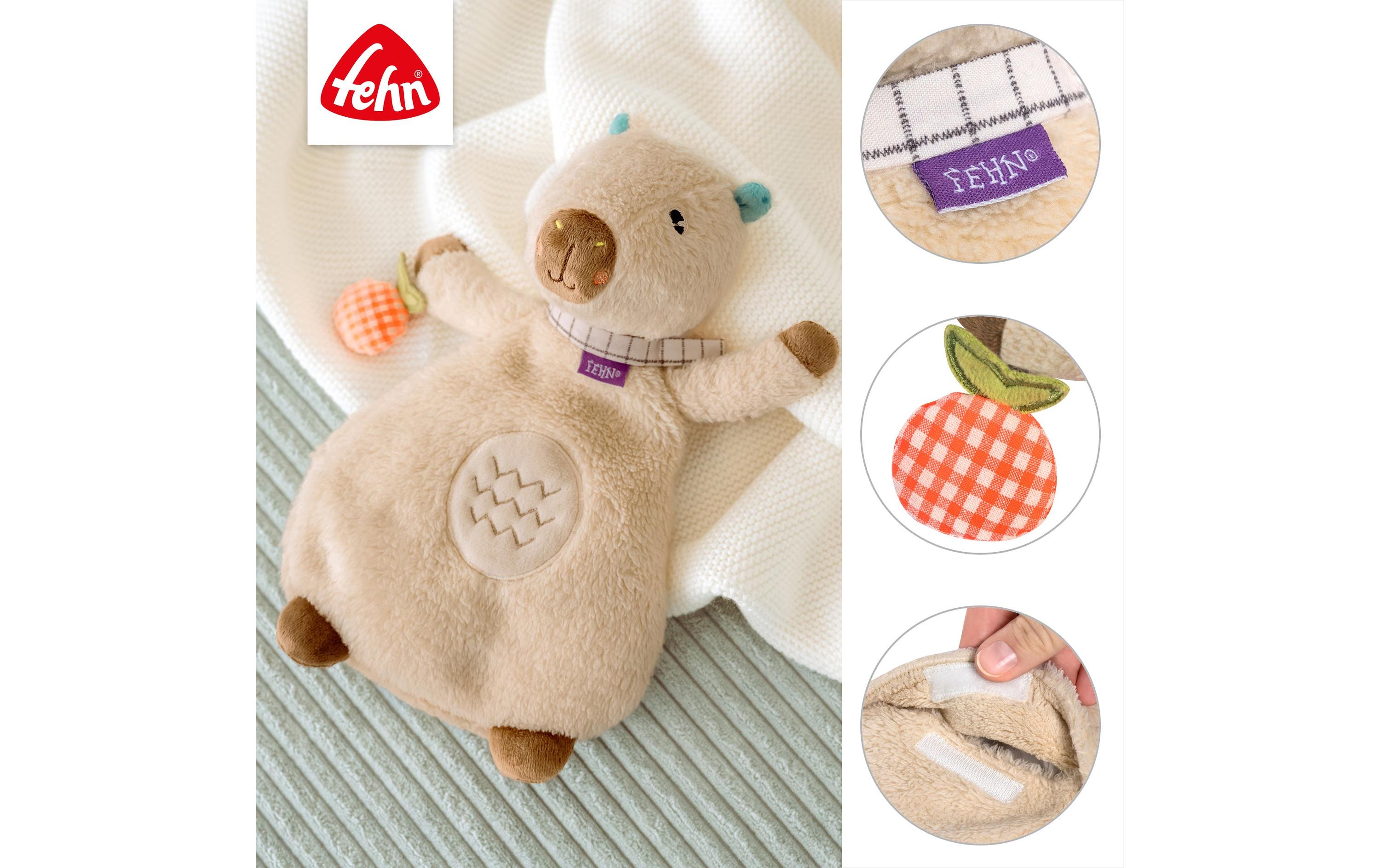 fehn Wärmekissen Capybara, Beige / Braun, 25 cm