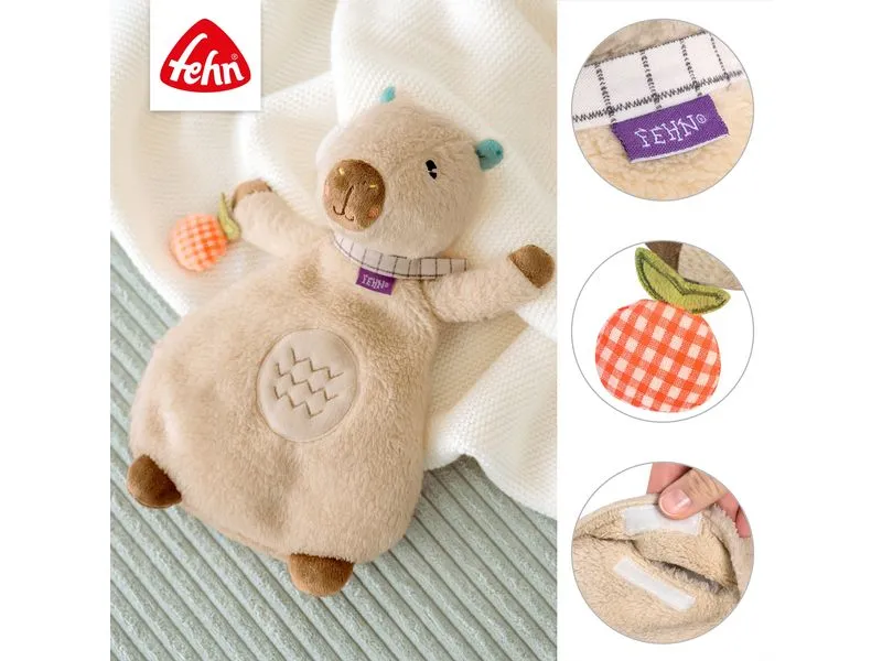 fehn Wärmekissen Capybara, Beige / Braun, 25 cm