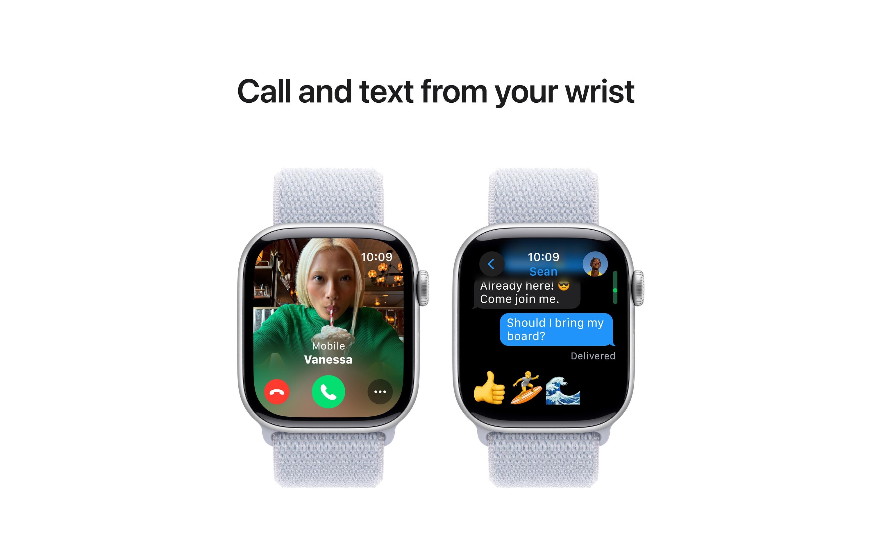 Apple Watch Series 10 42 mm Alu Silber Loop Blau