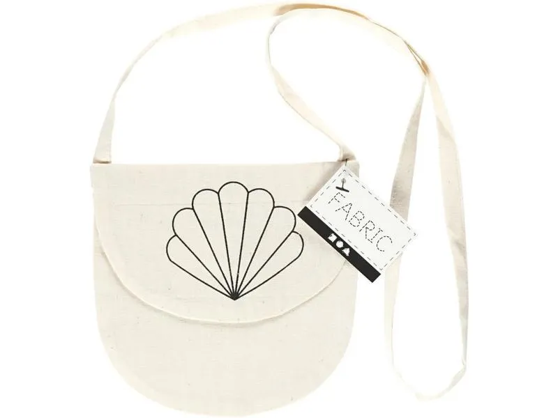 Creativ Company Brustbeutel 15 x 14 cm, Natur, Muschel, 1 Stk. Creativ Company Brustbeutel 15 x 14 cm, Natur, Muschel, 1 Stk.