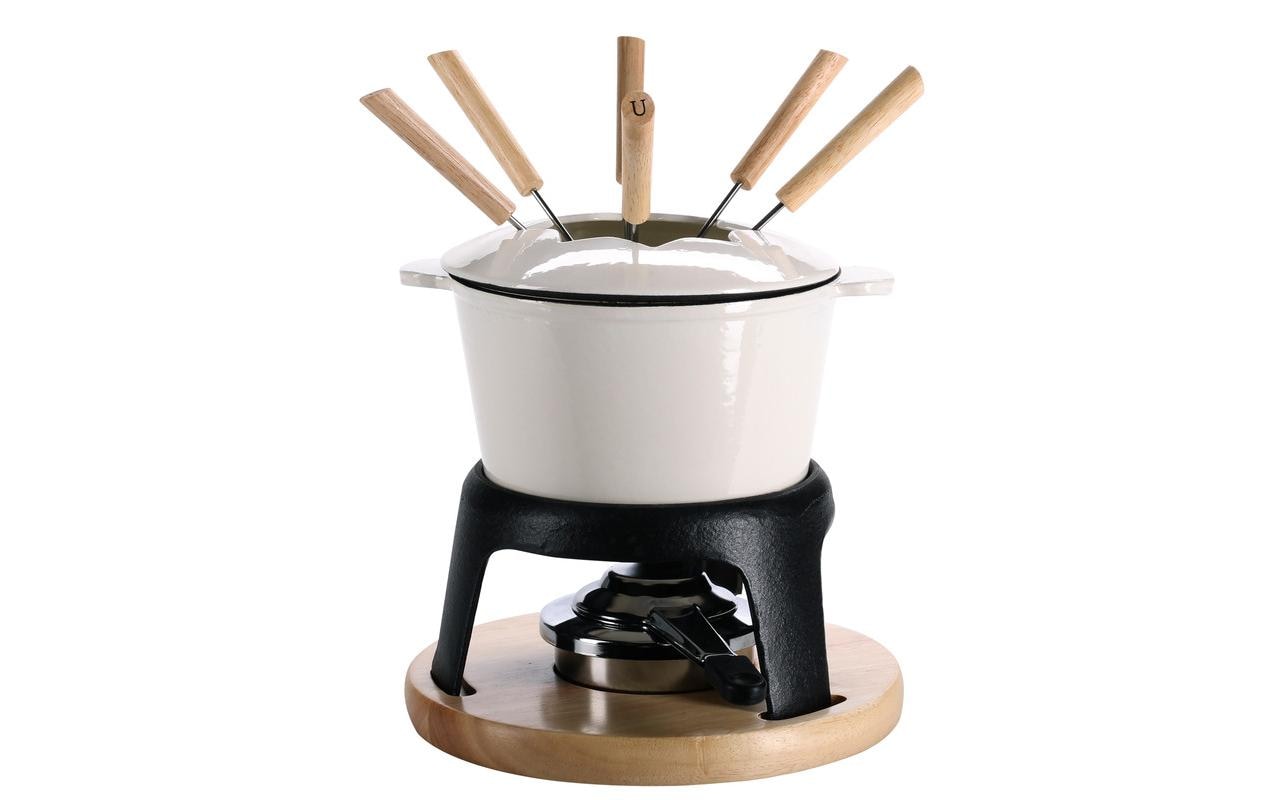 Nouvel Fleischfondue-Set Alpina, Guss, 10-teilig