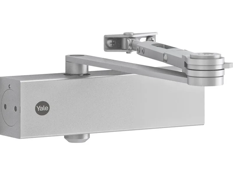 Yale Türschliesser mit Feststellarm, Serie 5500 Silber Yale Türschliesser mit Feststellarm, Serie 5500 Silber