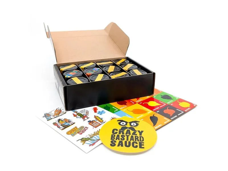 Crazy Bastard Sauce Selection Box 30 ml Crazy Bastard Sauce Selection Box 30 ml