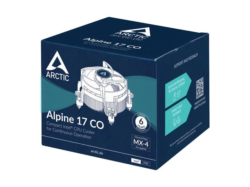 Arctic Cooling CPU-Kühler Alpine 17 CO Arctic Cooling CPU-Kühler Alpine 17 CO
