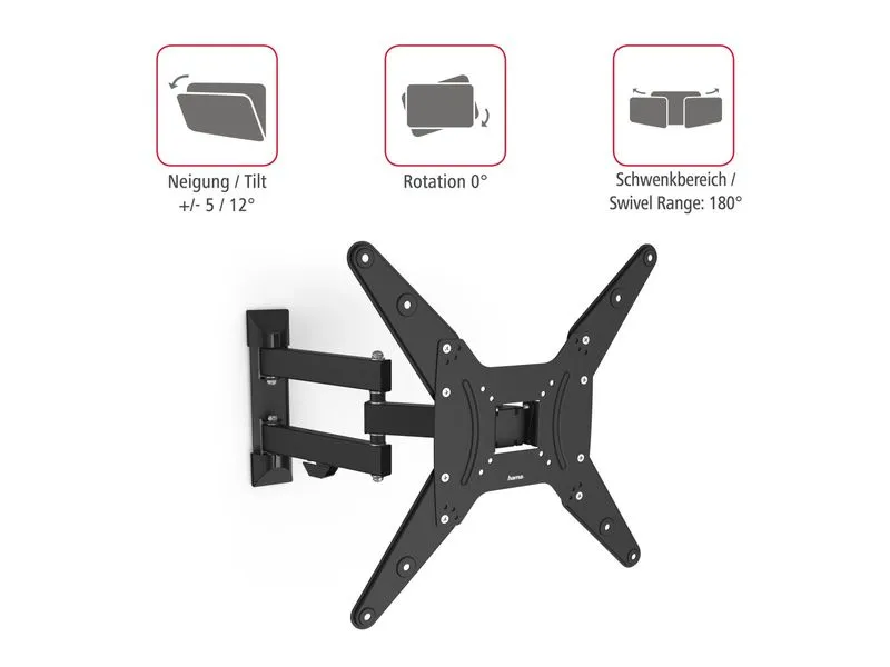 Hama Technics AG TV-Wandhalterung 65 Schwarz