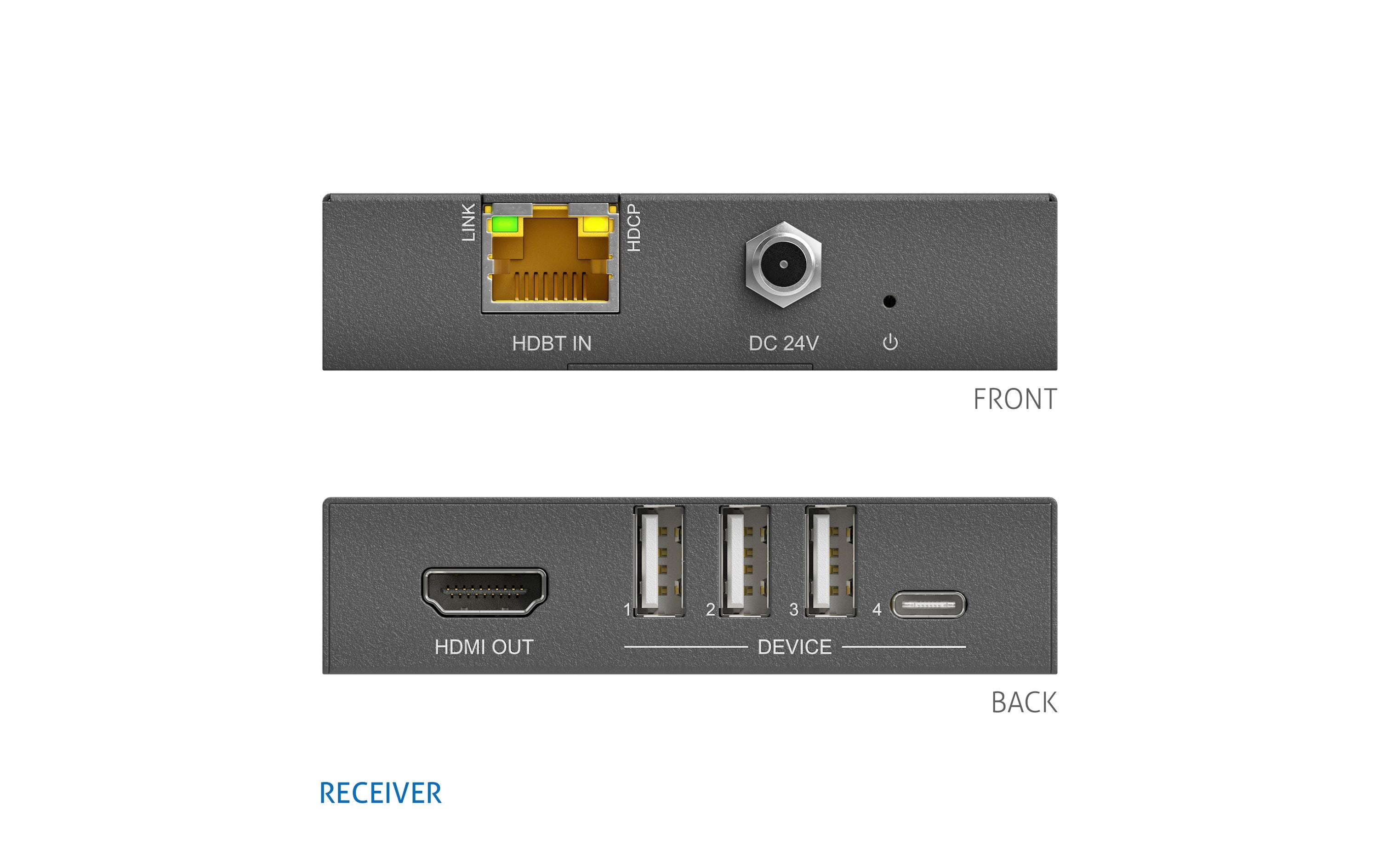 PureTools Receiver PT-HDBT-1020HU-RX HDBaseT