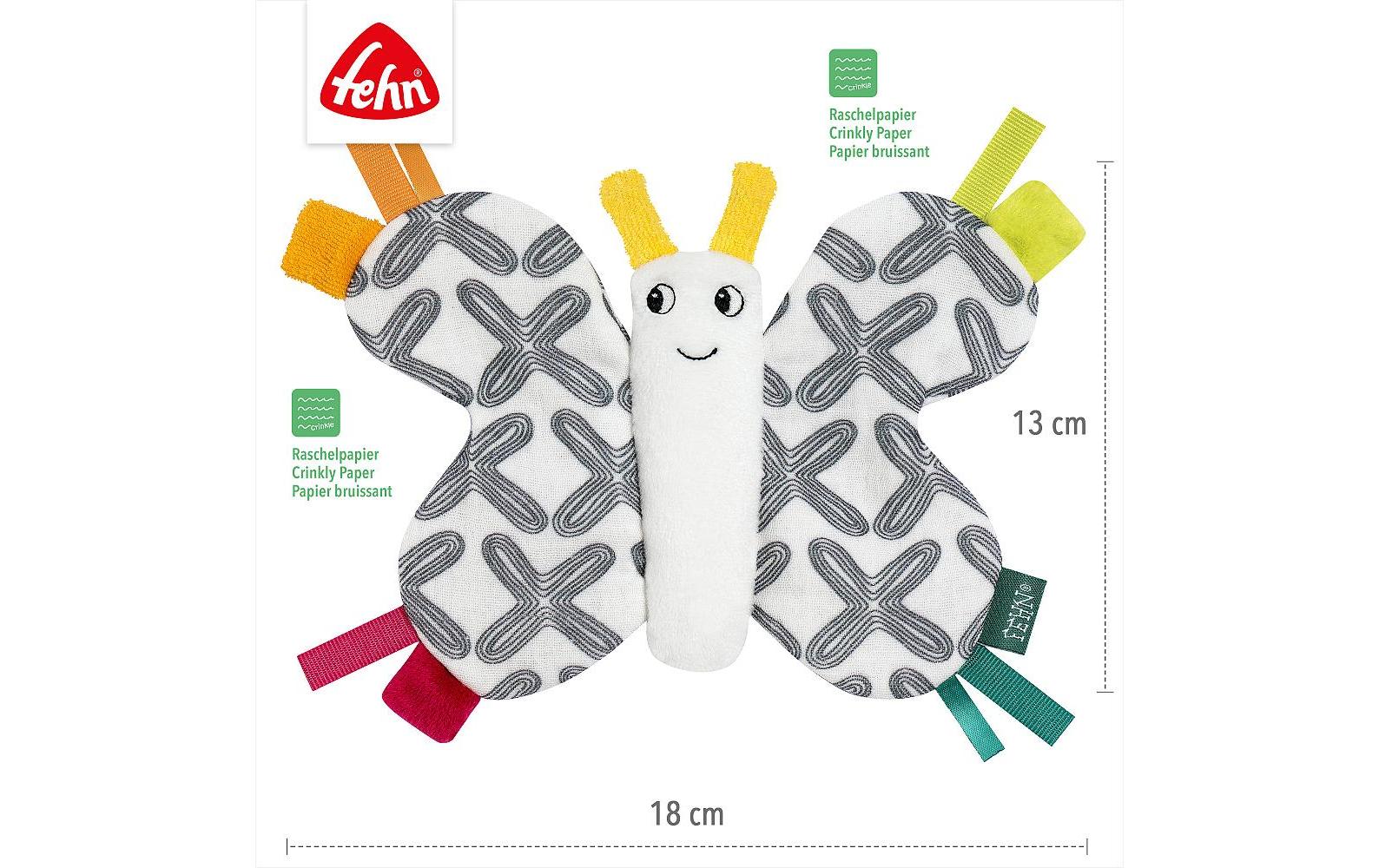 fehn Greifling Knister-Schmetterling Mehrfarbig