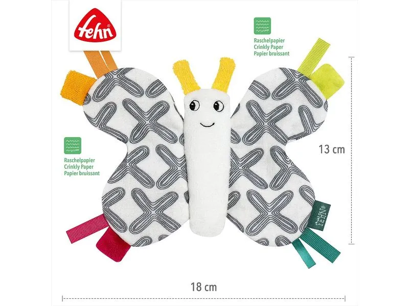 fehn Greifling Knister-Schmetterling Mehrfarbig fehn Greifling Knister-Schmetterling Mehrfarbig