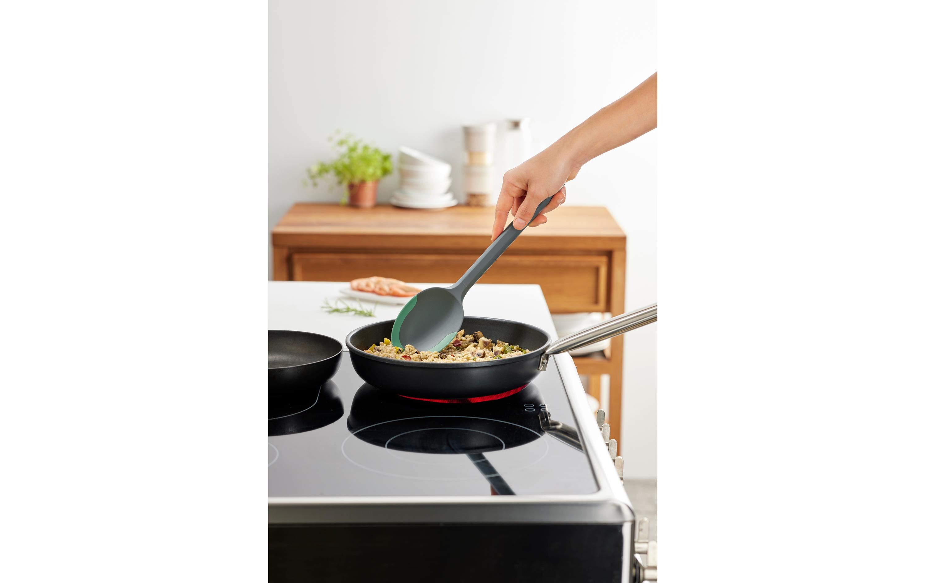 Lékué Servierlöffel PBT/Silikon, Grün/Schwarz