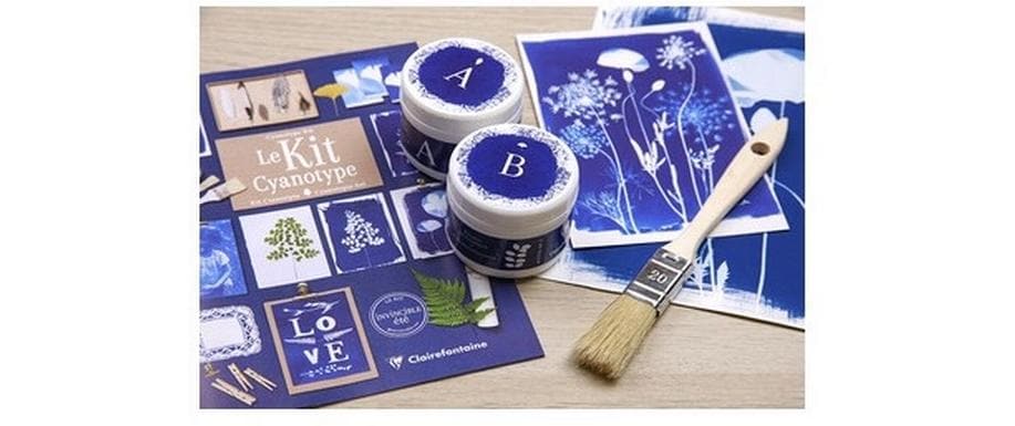 Clairefontaine Bastelset Cyanotype-Kit 10 Blatt