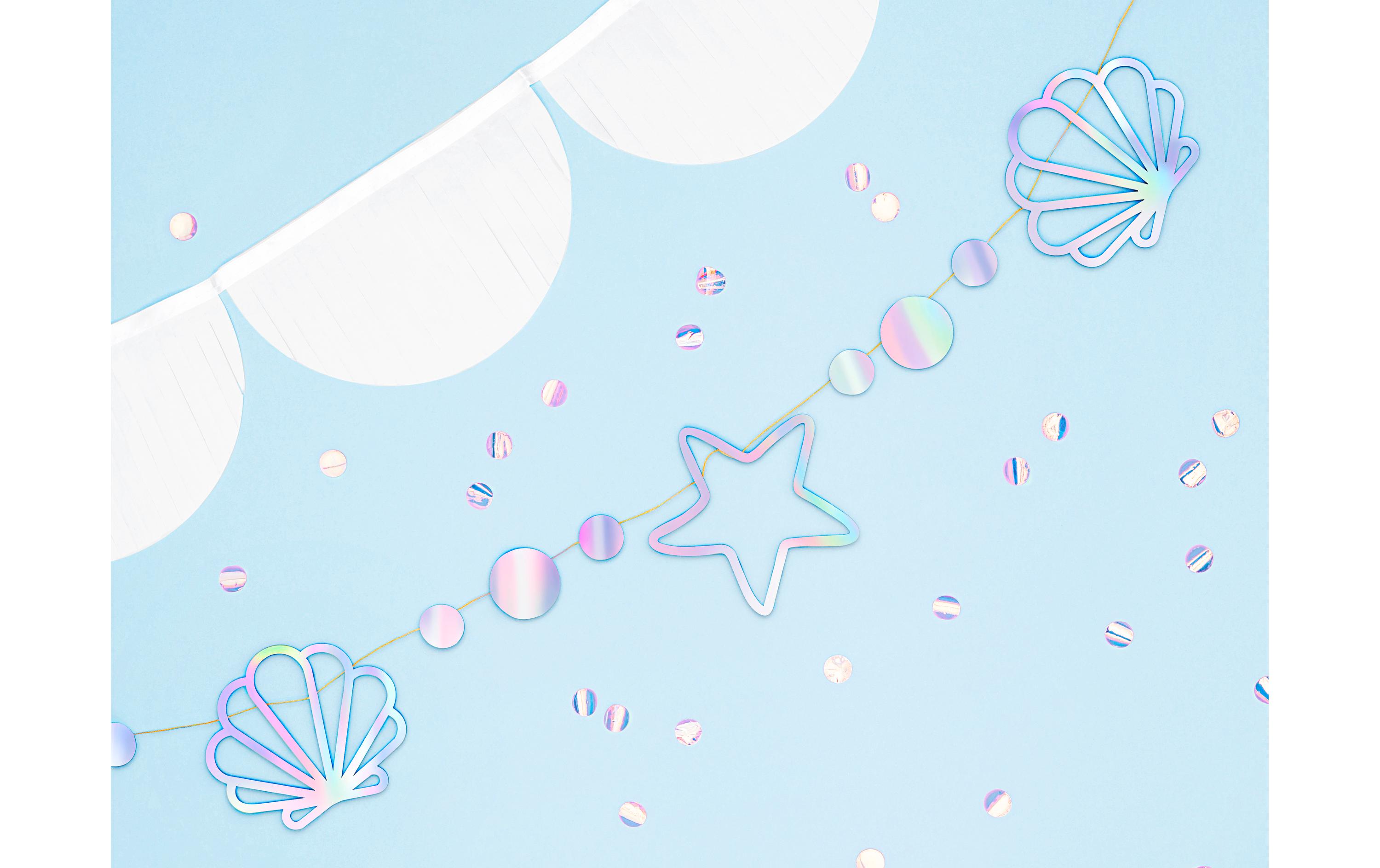 Partydeco Girlande Meerjungfrau 1.65 m, Mehrfarbig