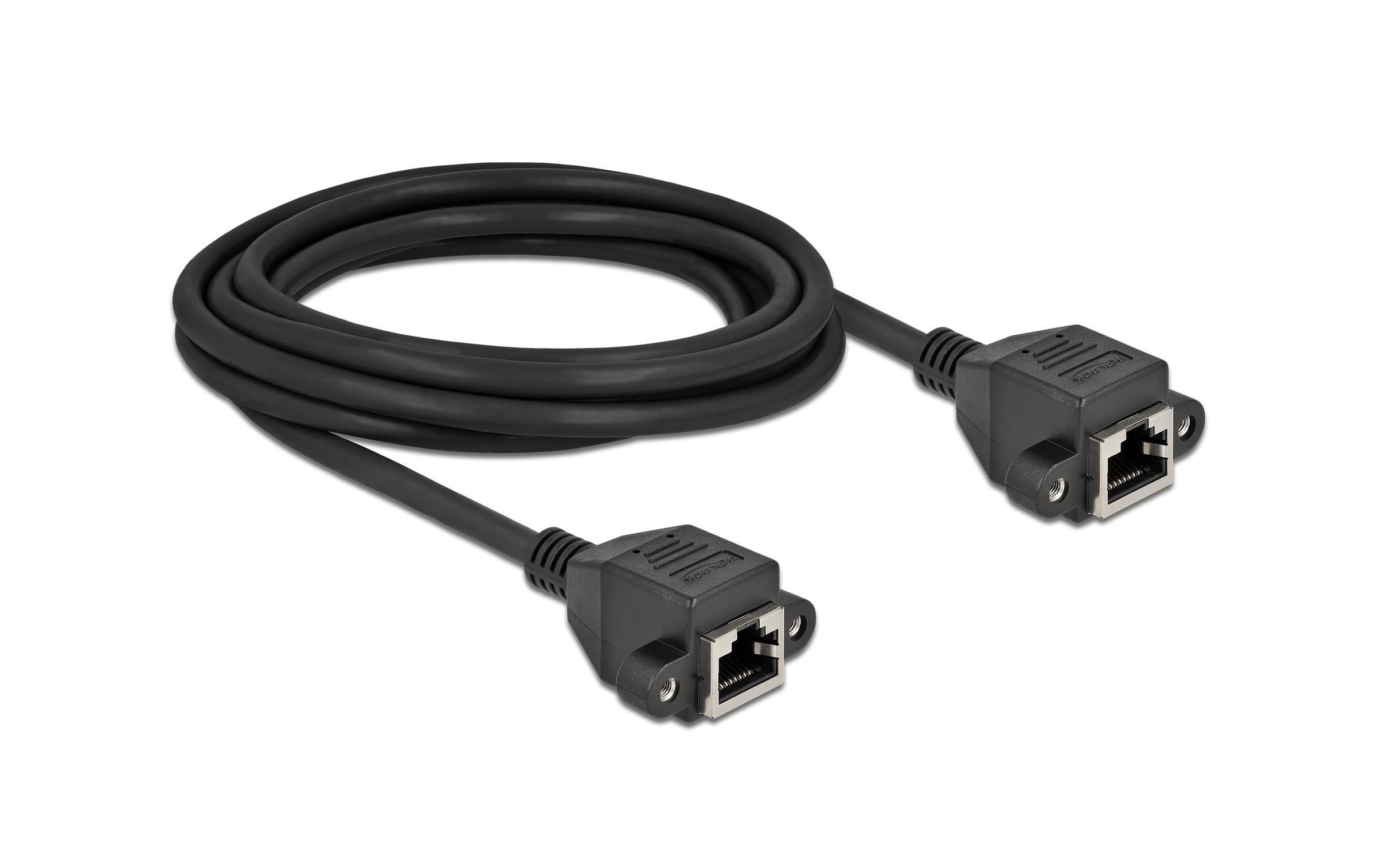 Delock Patchkabel Verlängerungskabel Cat 6A, S/FTP, 3 m, Schwarz Delock Patchkabel Verlängerungskabel Cat 6A, S/FTP, 3 m, Schwarz