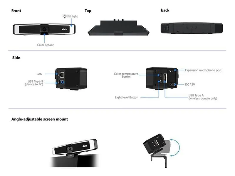 AVer VB130 Collaboration Bar 4K 60 fps