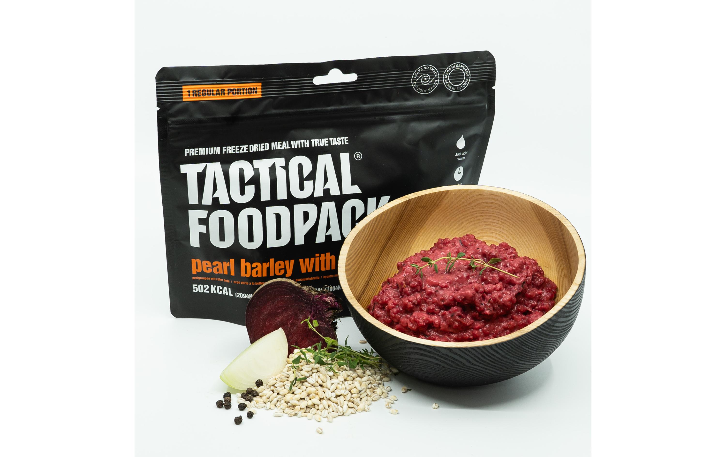Tactical Foodpack Hauptgericht Perlgraupen mit Roter Bete