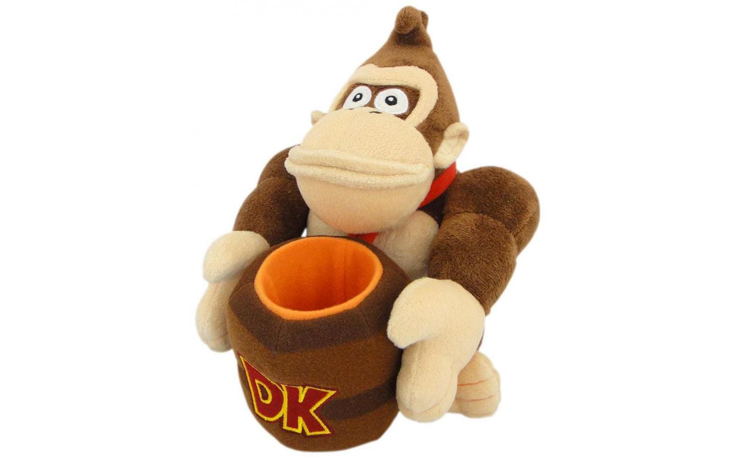 Nintendo Plüsch Donkey Kong mit Fass (23cm)