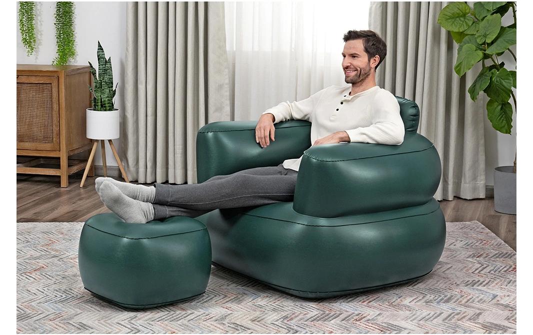 Bestway Aufblasbarer Sessel Lounger assortiert, 107 x 99 cm