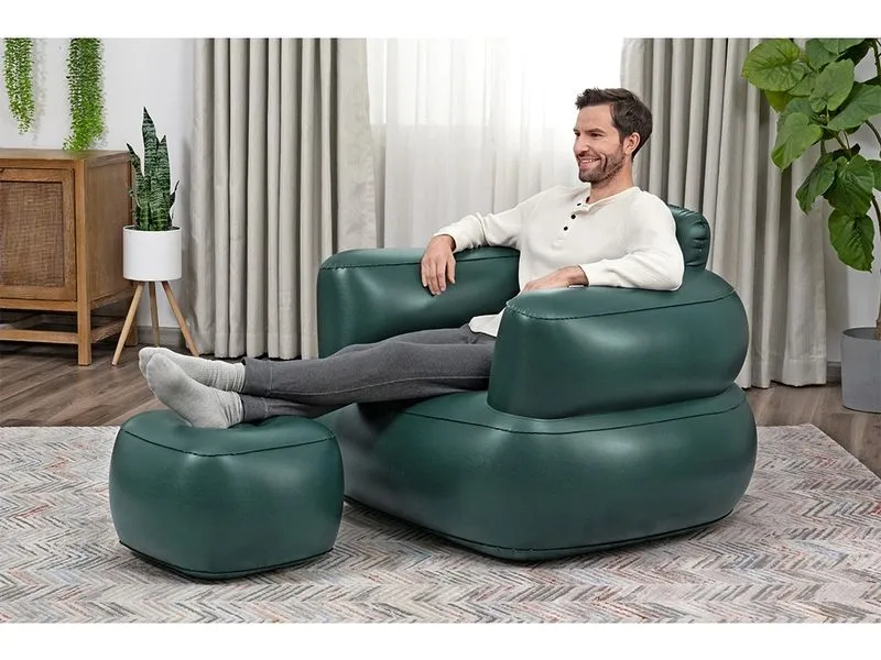 Bestway Aufblasbarer Sessel Lounger assortiert, 107 x 99 cm Bestway Aufblasbarer Sessel Lounger assortiert, 107 x 99 cm