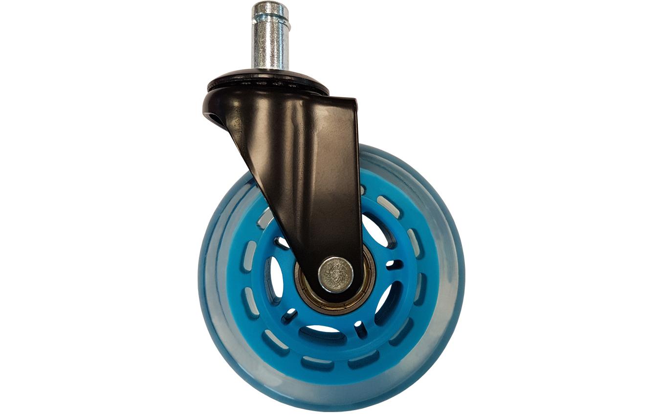 LC-Power Gaming Stuhlrollen 5er Set Hellblau