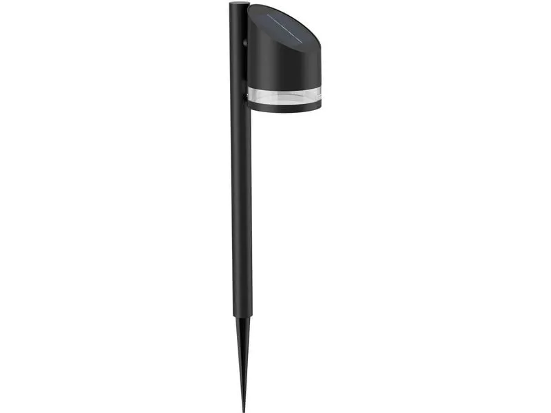 Philips Solar Fyve Sockelleuchte Spiess, Lichtsensor, 2700K, schwarz Philips Solar Fyve Sockelleuchte Spiess, Lichtsensor, 2700K, schwarz