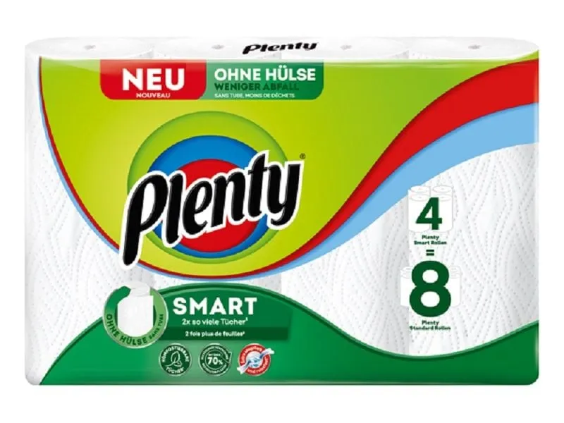 Plenty Haushaltspapier Plenty Smart 4 x 90 Blatt