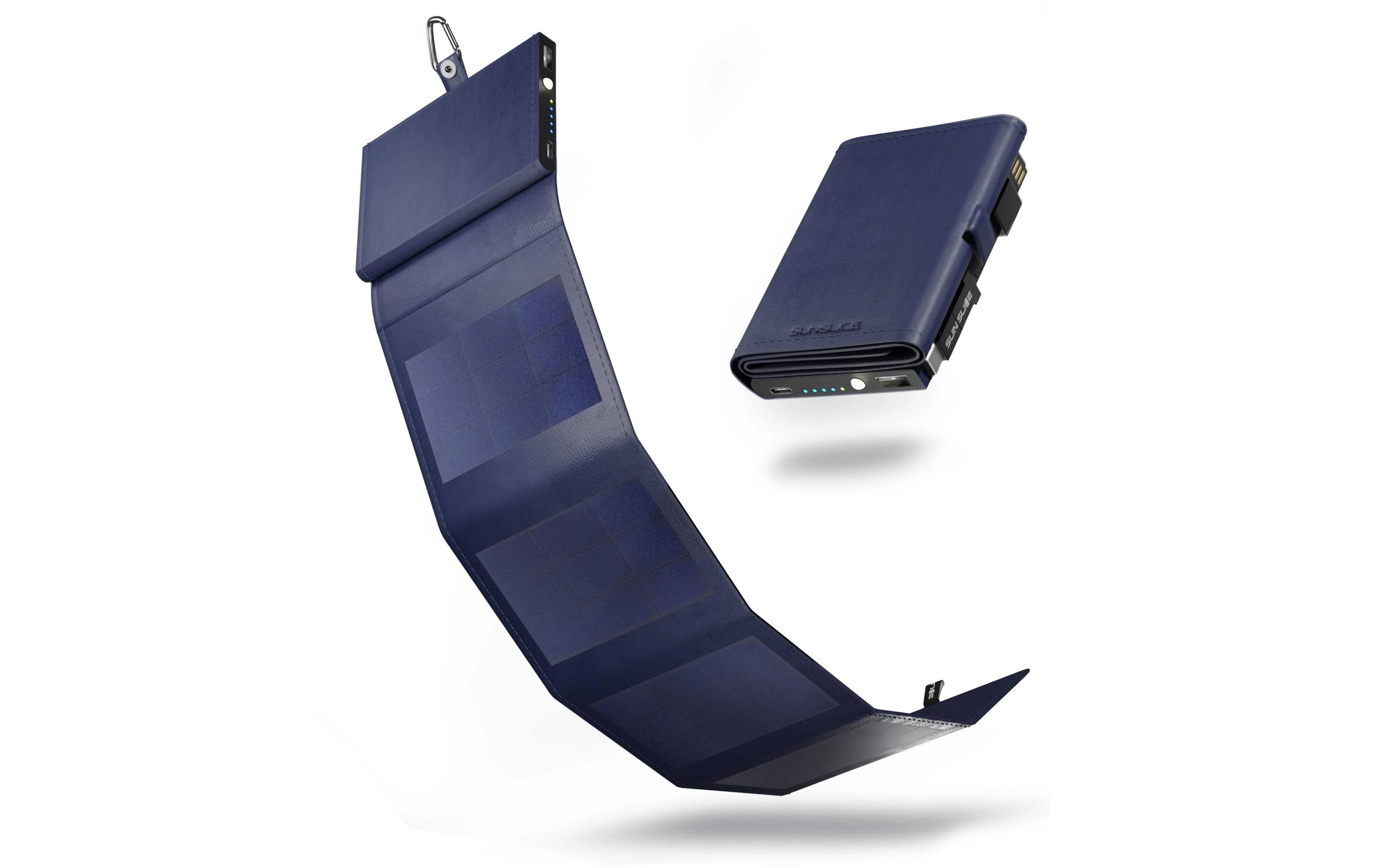 SunSlice Powerbank Photon 4W Sol – Blau, 4000 mAh SunSlice Powerbank Photon 4W Sol – Blau, 4000 mAh