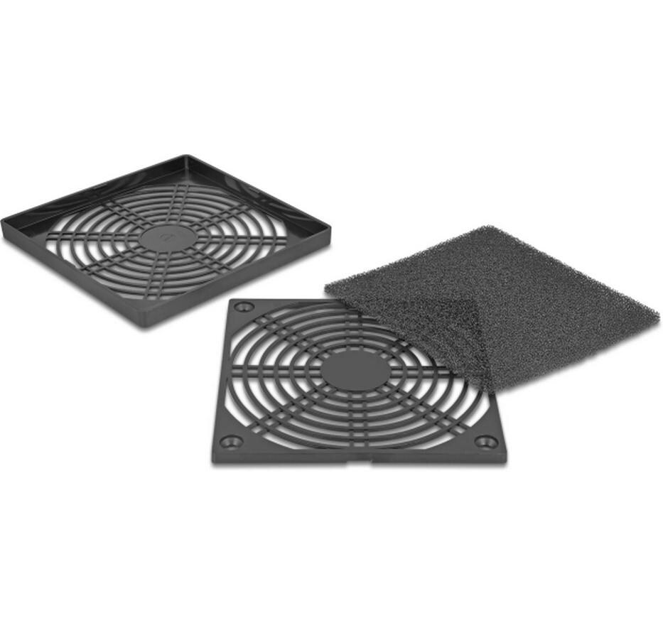 Delock Lüftergitter mit Staubfilter 120 x 120 mm