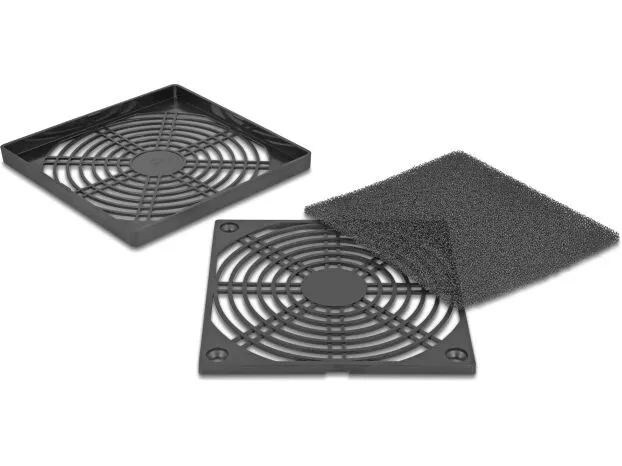 Delock Lüftergitter mit Staubfilter 120 x 120 mm