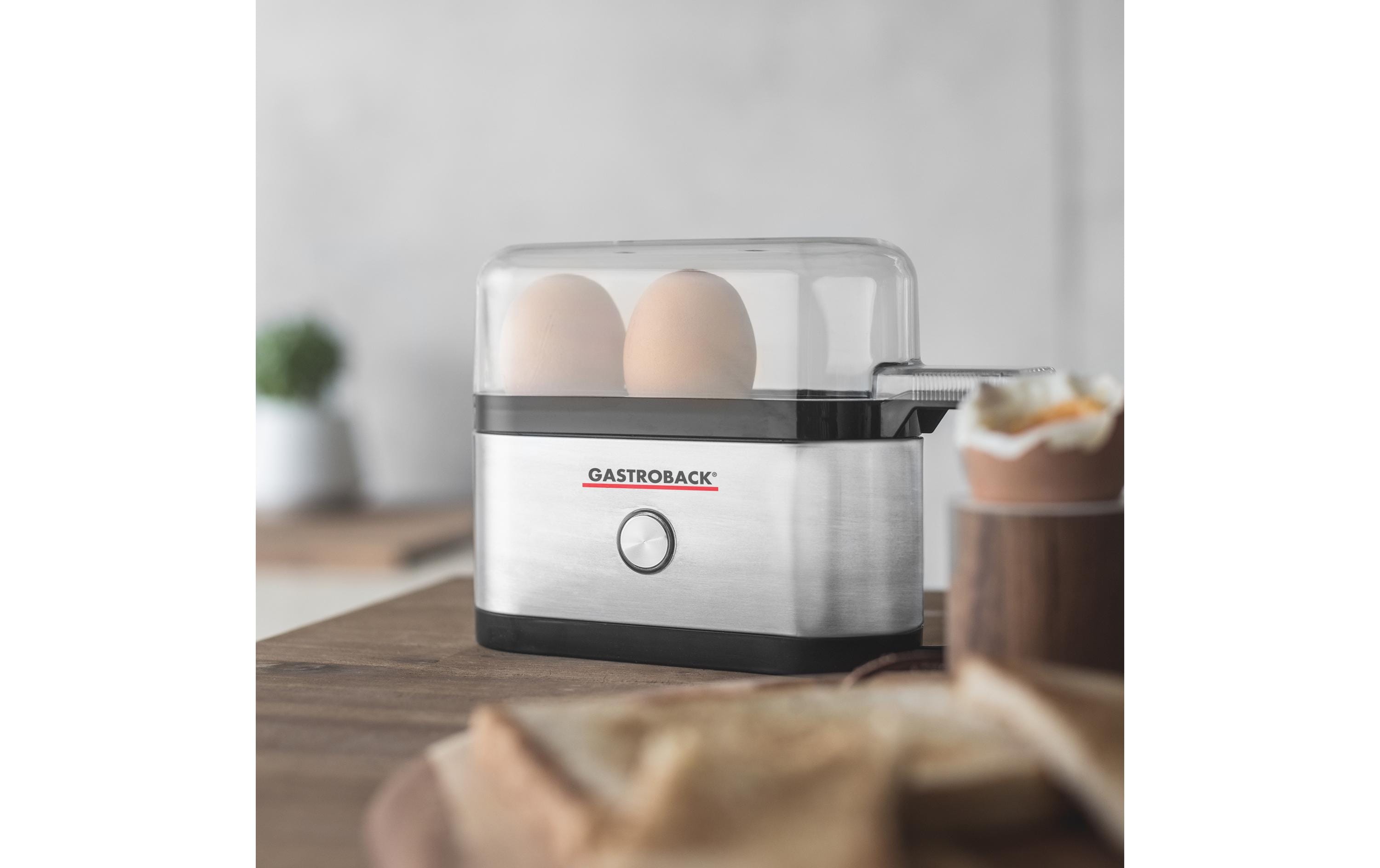 Gastroback Eierkocher Design Mini 3 Eier Silber