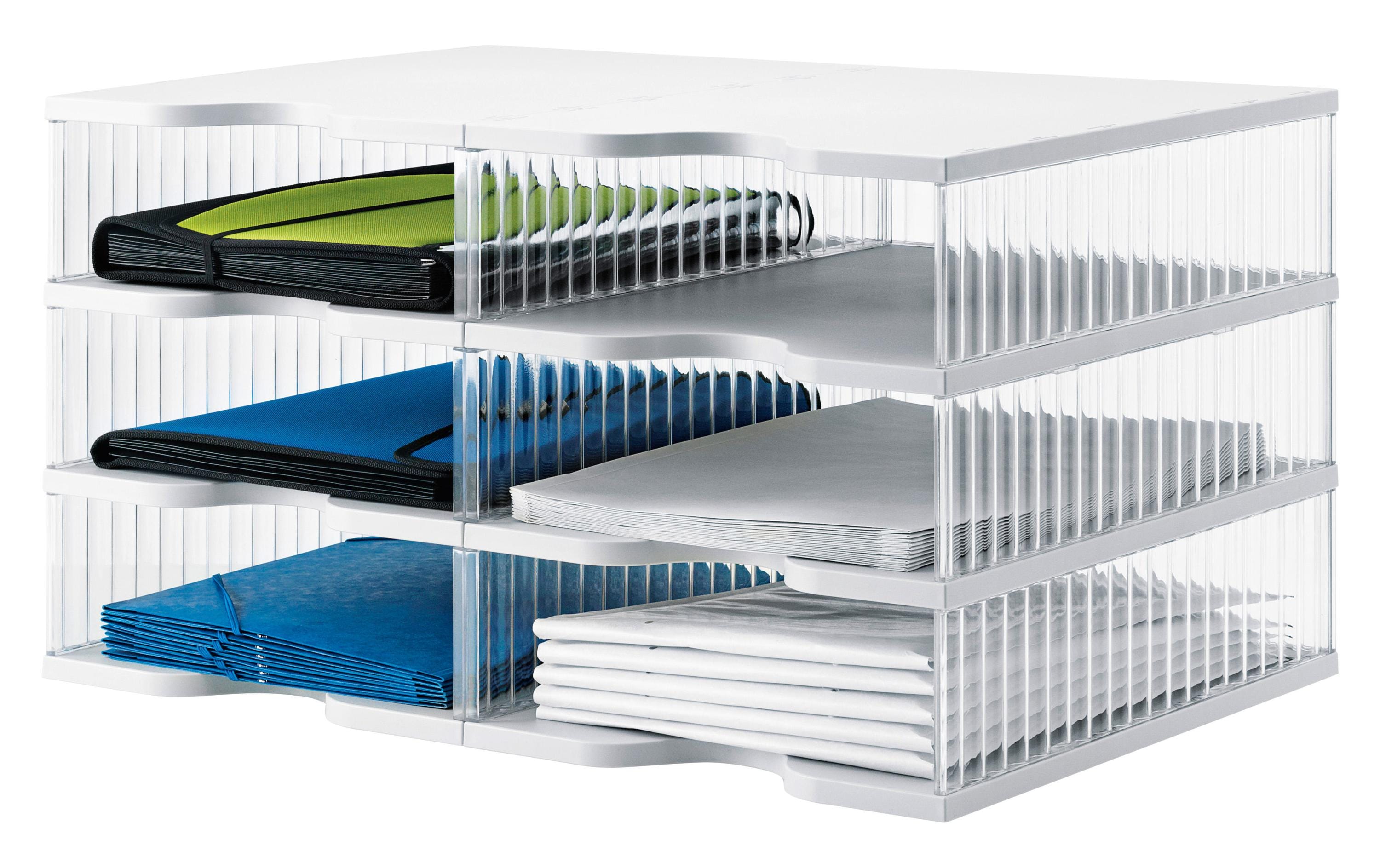 Styro Dokumentenablage styropost Transparent, 6 Fächer Styro Dokumentenablage styropost Transparent, 6 Fächer