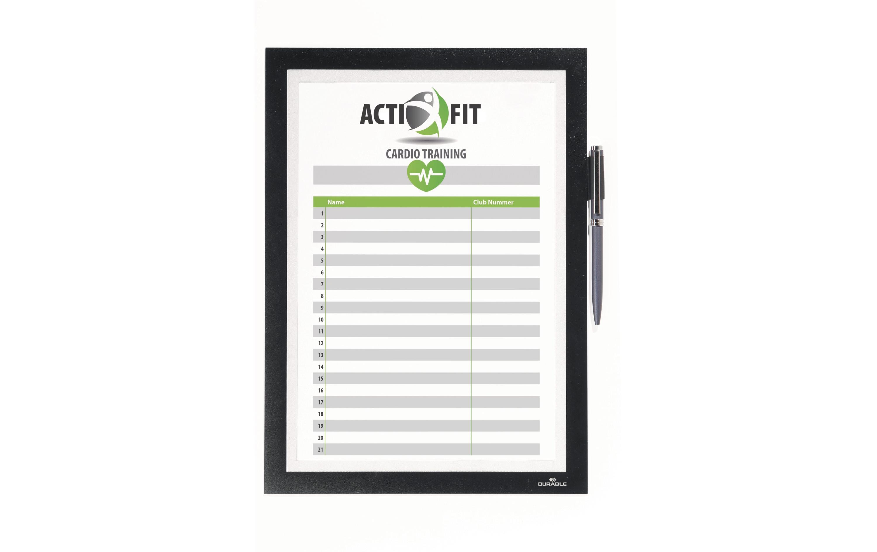 DURABLE Präsentationsrahmen Duraframe Note A4 Schwarz DURABLE Präsentationsrahmen Duraframe Note A4 Schwarz