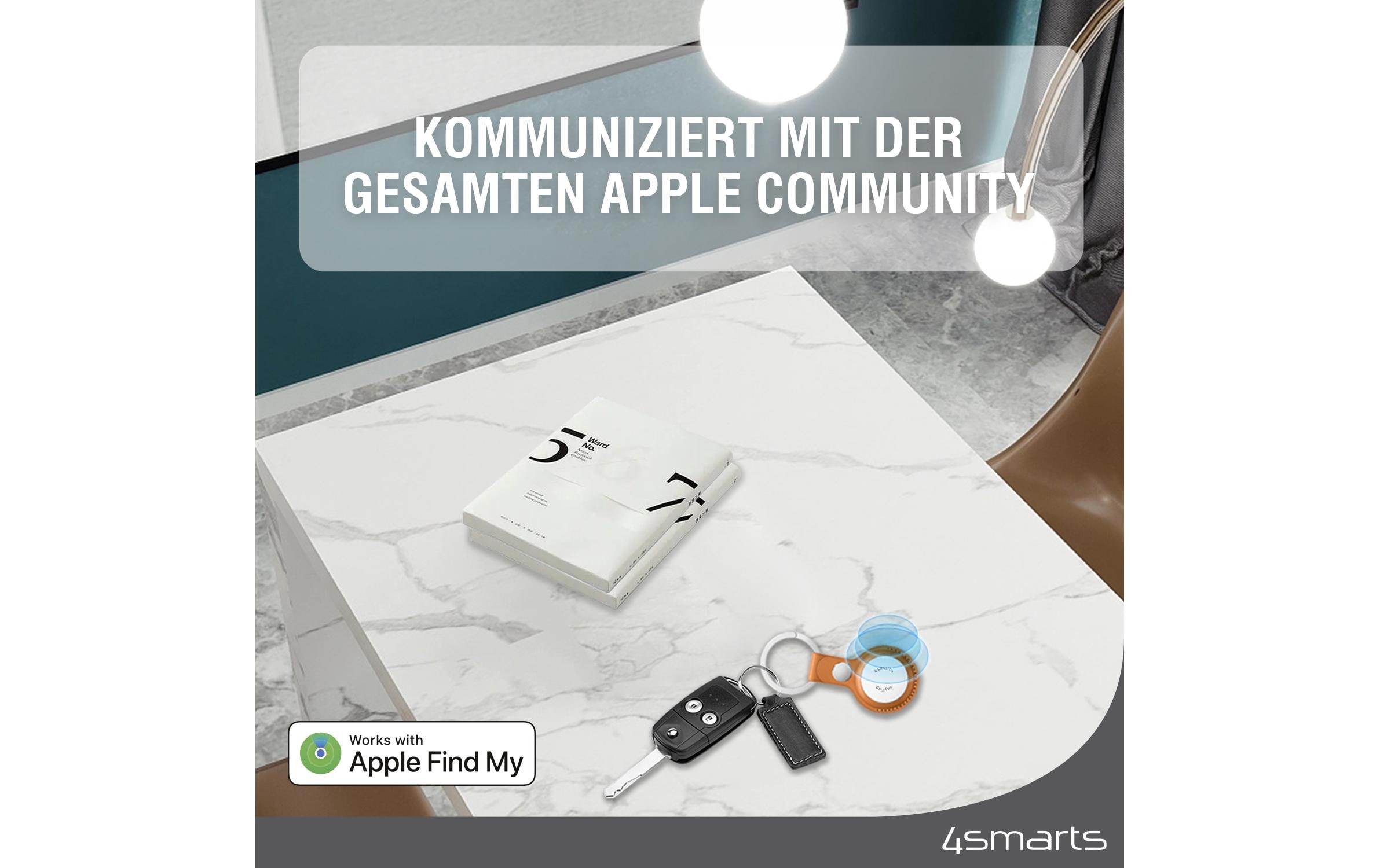 4smarts Schlüsselfinder SkyTag Slim 2er Set schwarz, weiss