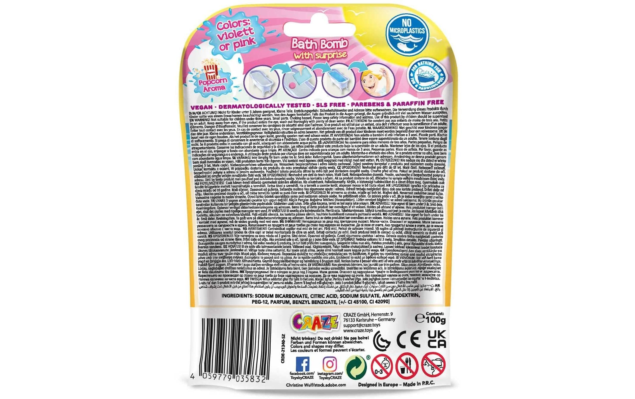 Craze Badekugel Inkee – Unicorn Beach 1 Stück