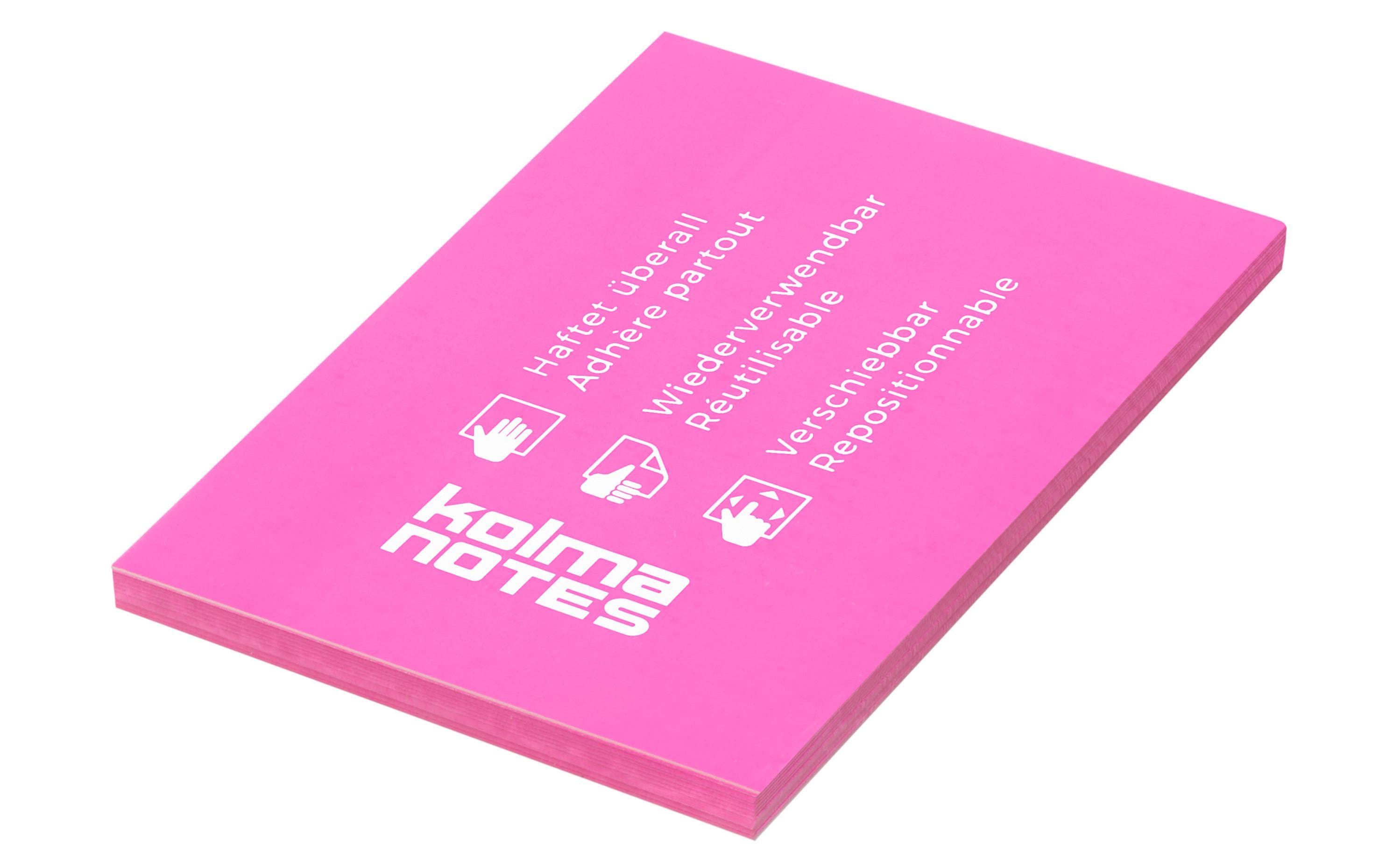 Kolma Notizzettel Notes A7 Pink, 100 Blatt Kolma Notizzettel Notes A7 Pink, 100 Blatt