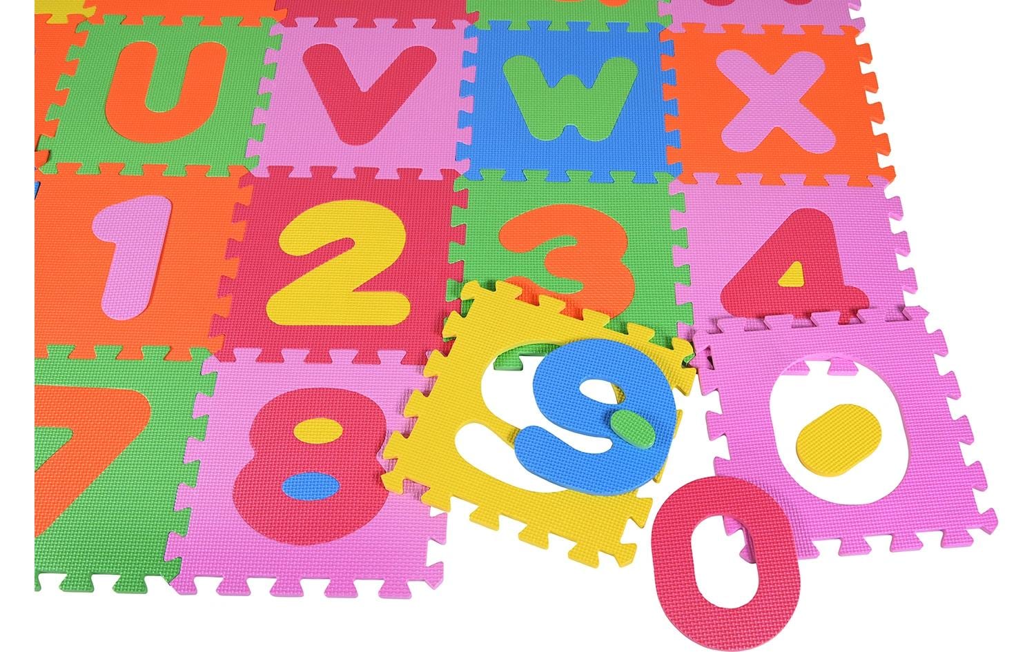 Knorrtoys Puzzlematte ABC + Zahlen /36 tlg/30 cm