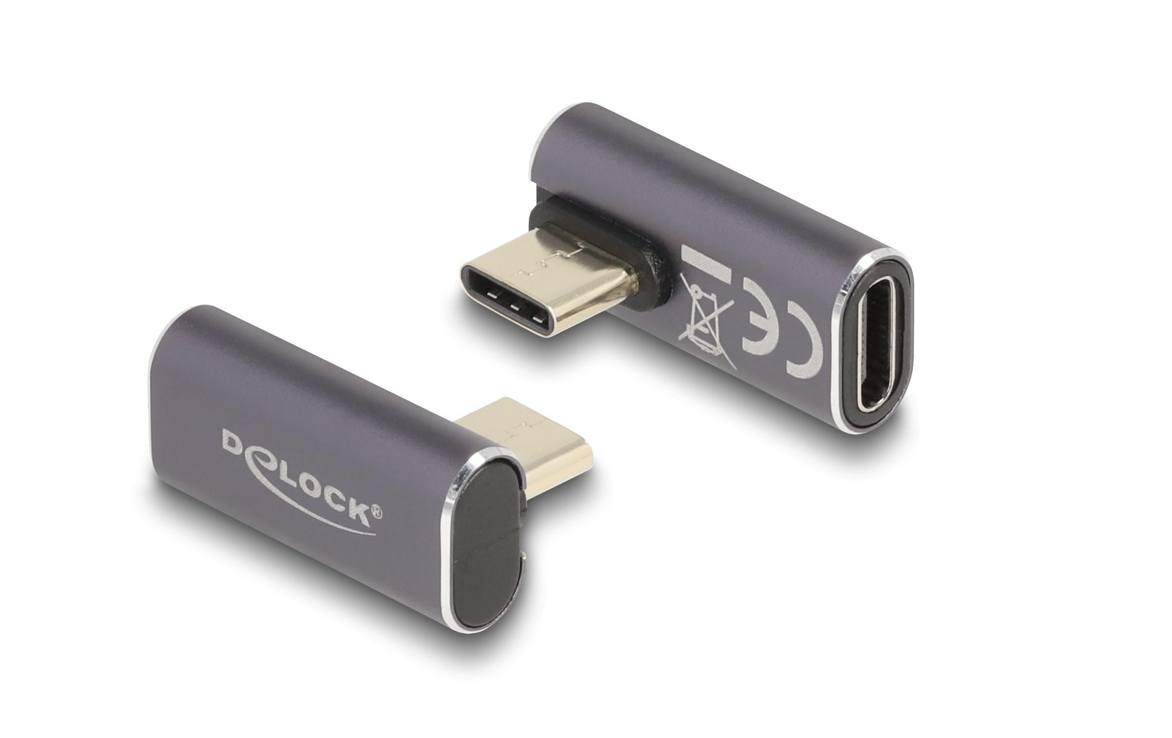 Delock USB-Adapter gewinkelt USB-C Stecker - USB-C Buchse