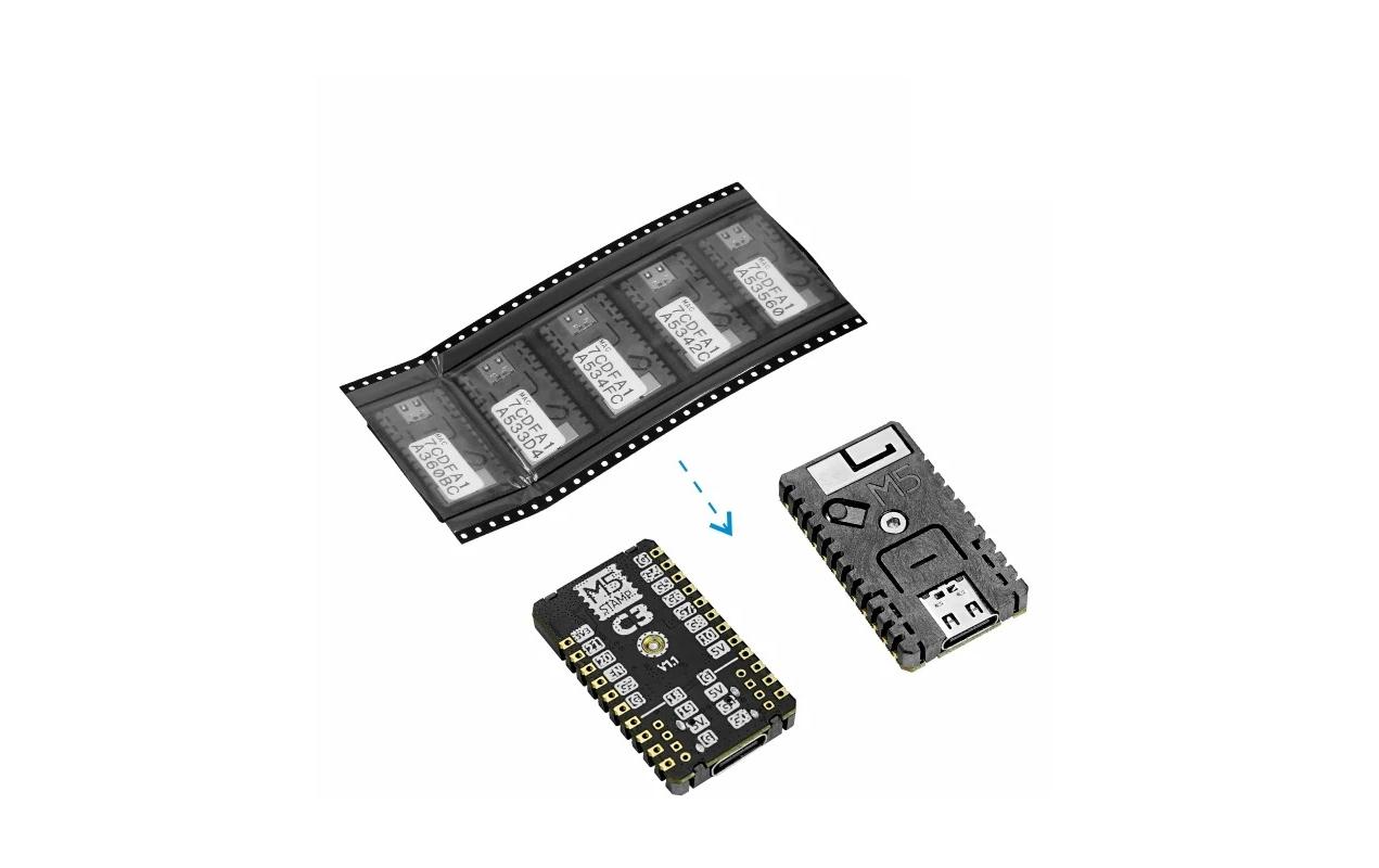 M5Stack Entwicklerboard M5Stamp C3 Mate , 5 Stück M5Stack Entwicklerboard M5Stamp C3 Mate , 5 Stück