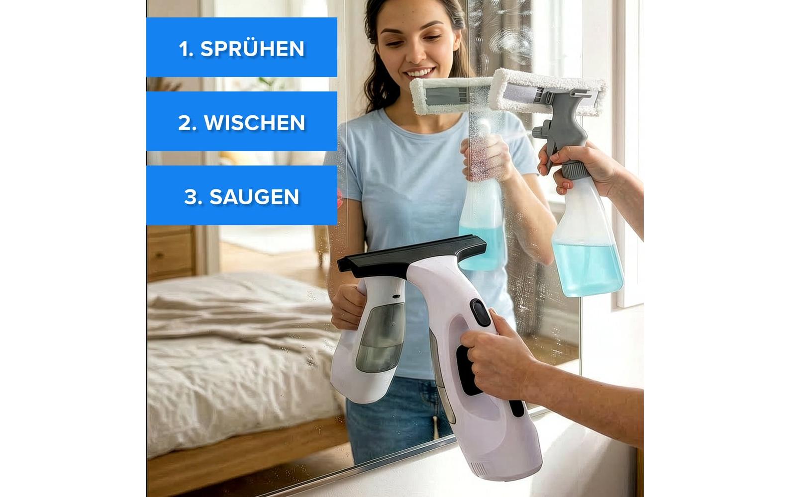 Lumaland CLEANmaxx Akku-Fensterreiniger 3.7 V