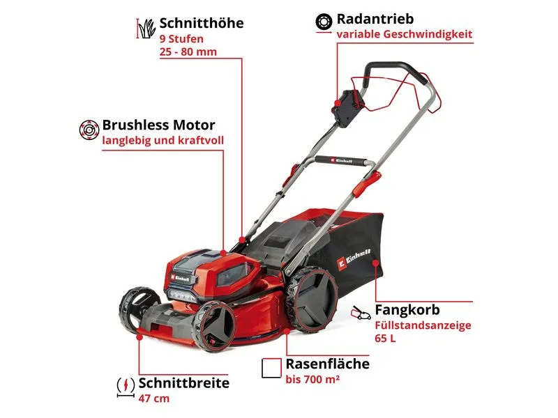 Einhell Professional Akku-Rasenmäher GP-CM 36/47 S Li BL (4 x 4.0Ah) Einhell Professional Akku-Rasenmäher GP-CM 36/47 S Li BL (4 x 4.0Ah)