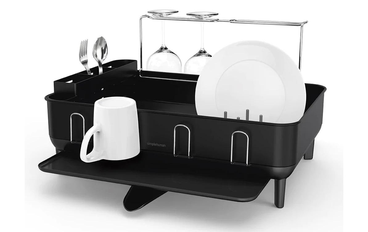 Simplehuman Abtropfgestell Schwarz matt