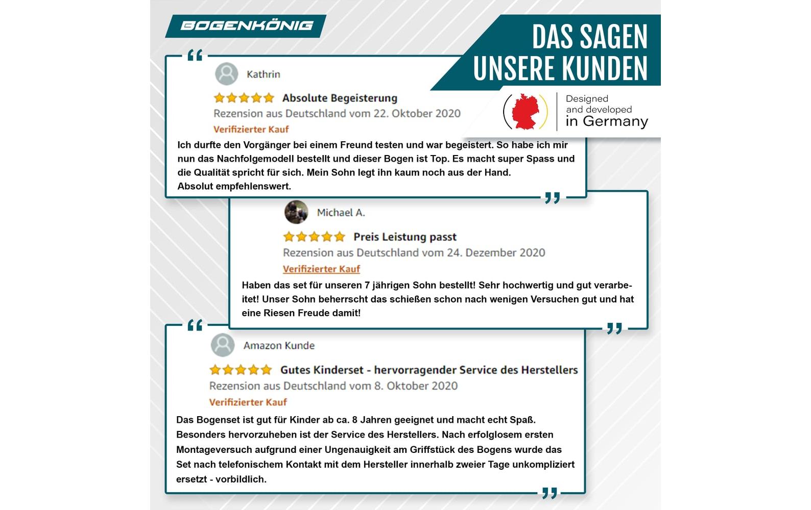 Bogenkönig Bogenschiess-Set mit Köcher 15 lbs