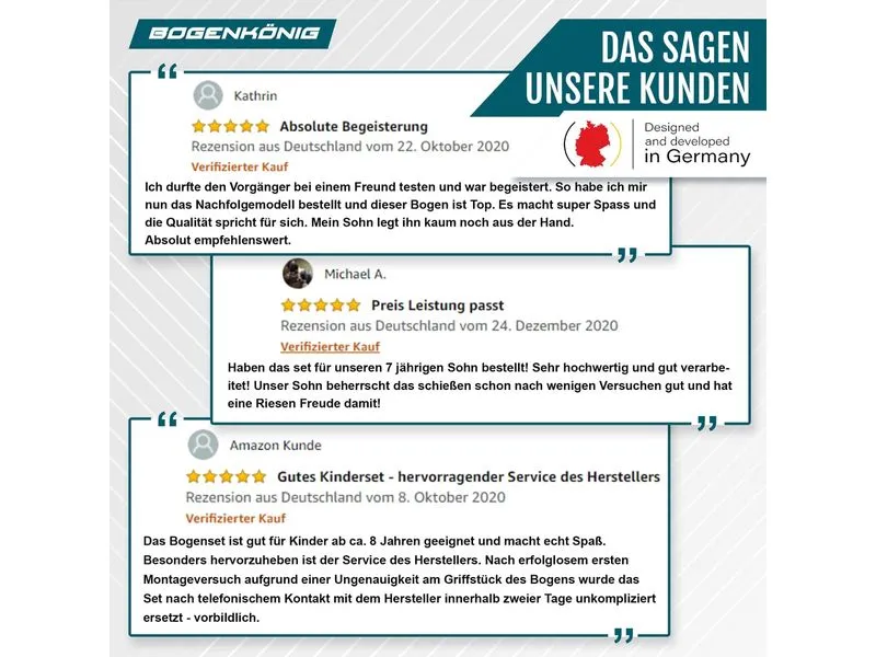 Bogenkönig Bogenschiess-Set mit Köcher 15 lbs