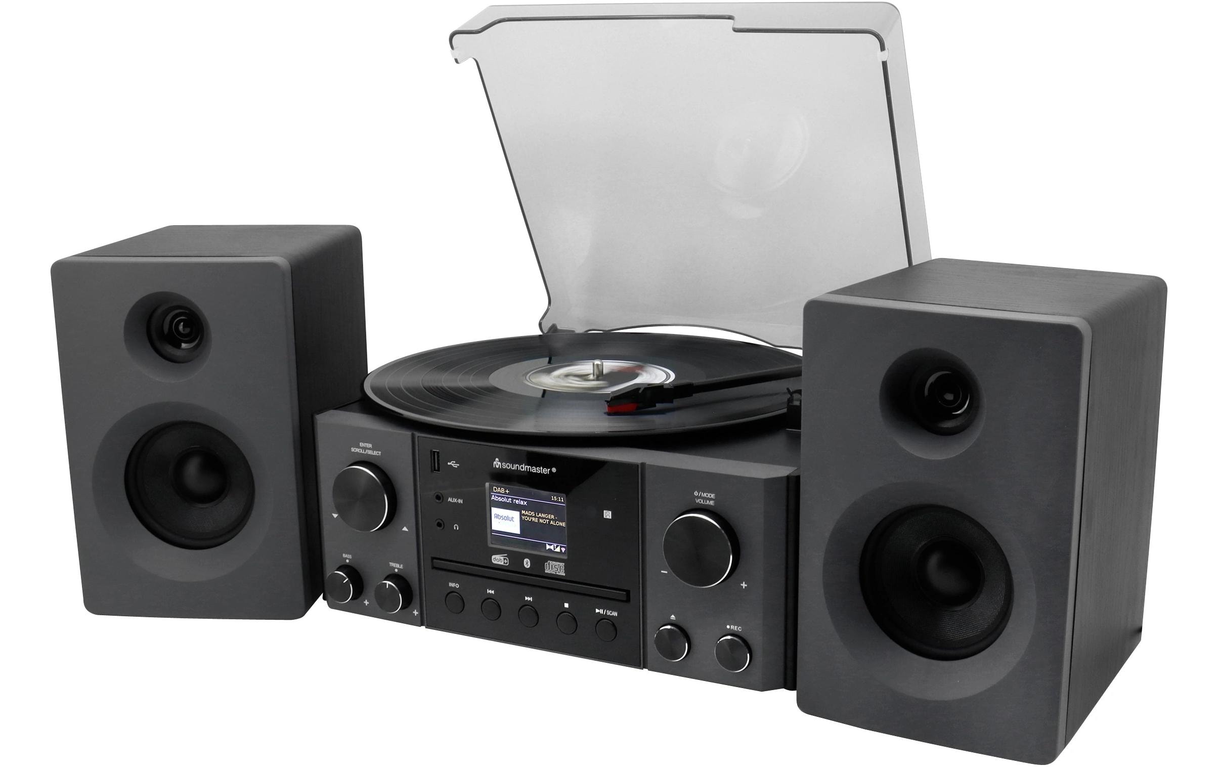 soundmaster Stereoanlage MCD1950SW Schwarz