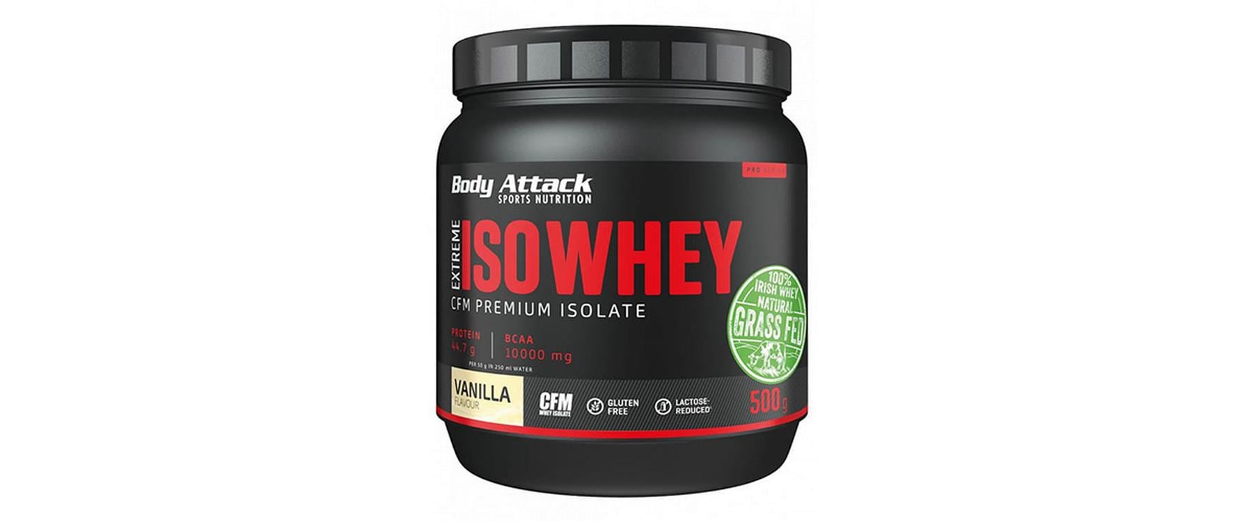 Body Attack Pulver Extreme Iso Whey Professional Vanille 500 g