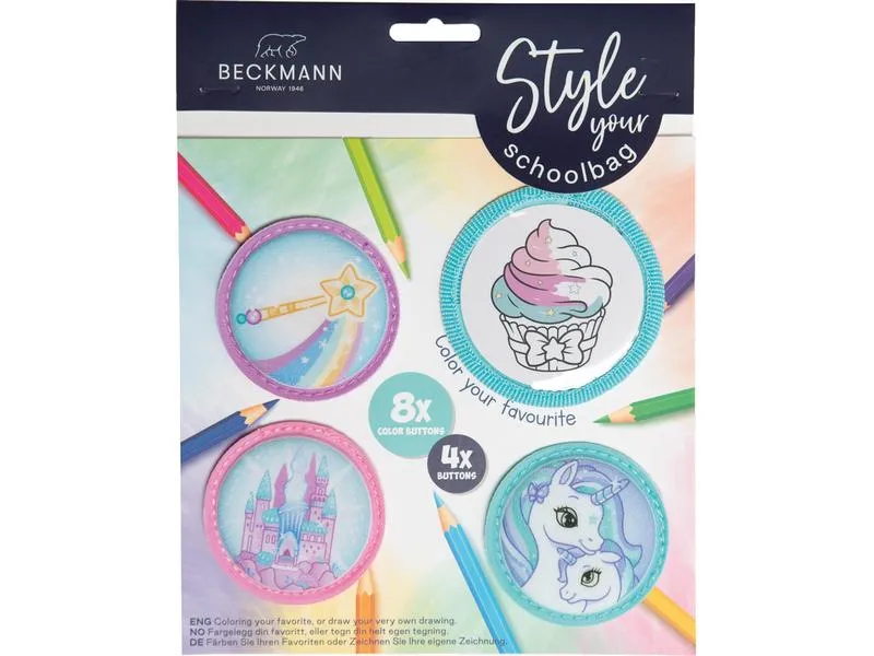 Beckmann Badges Kletties 4 Stück, Mint Beckmann Badges Kletties 4 Stück, Mint