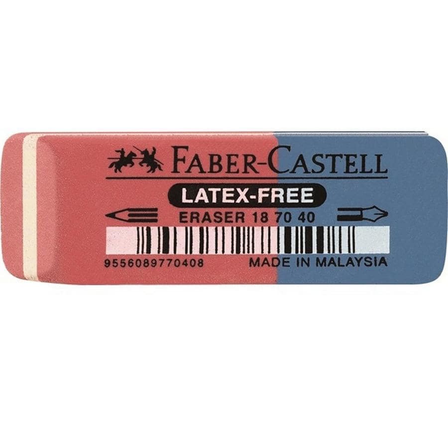 Faber-Castell Radiergummi 7070-40 Blau/Rot Faber-Castell Radiergummi 7070-40 Blau/Rot