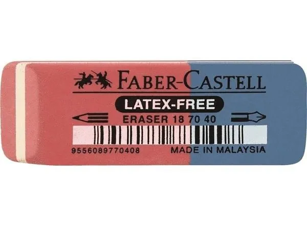 Faber-Castell Radiergummi 7070-40 Blau/Rot Faber-Castell Radiergummi 7070-40 Blau/Rot