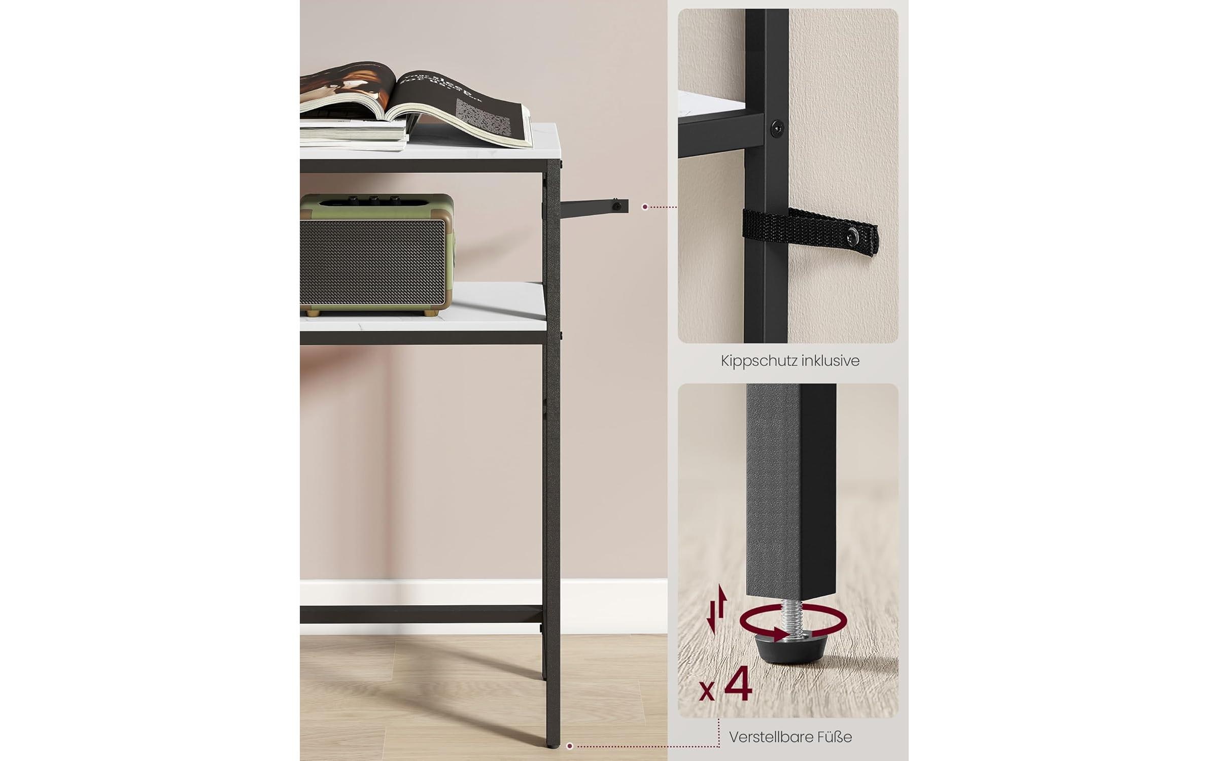 VASAGLE Konsolentisch 100 x 80.5 cm, Weiss